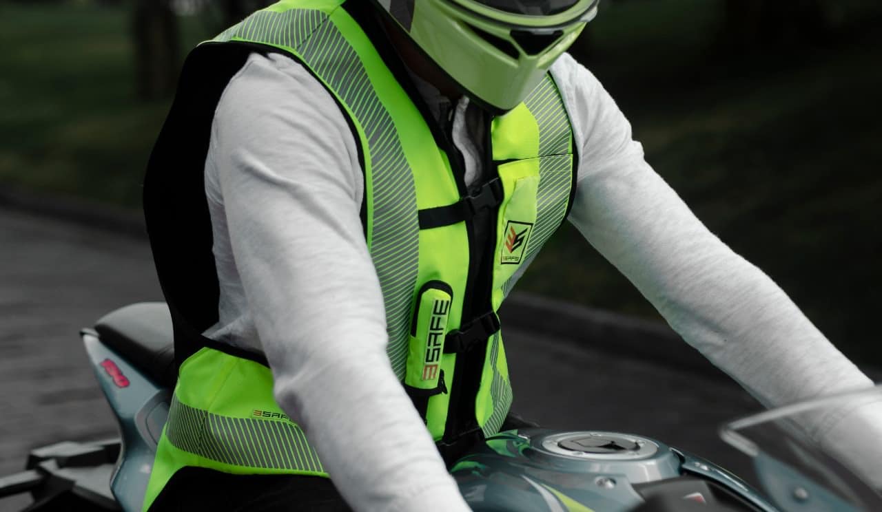 chaleco airbag salvavidas para motociclistas de helite